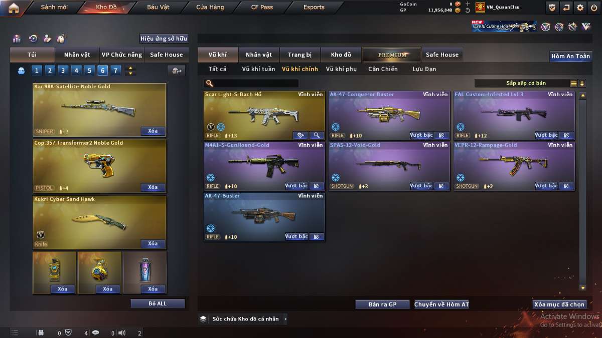 shop acc cf uy tin gia re